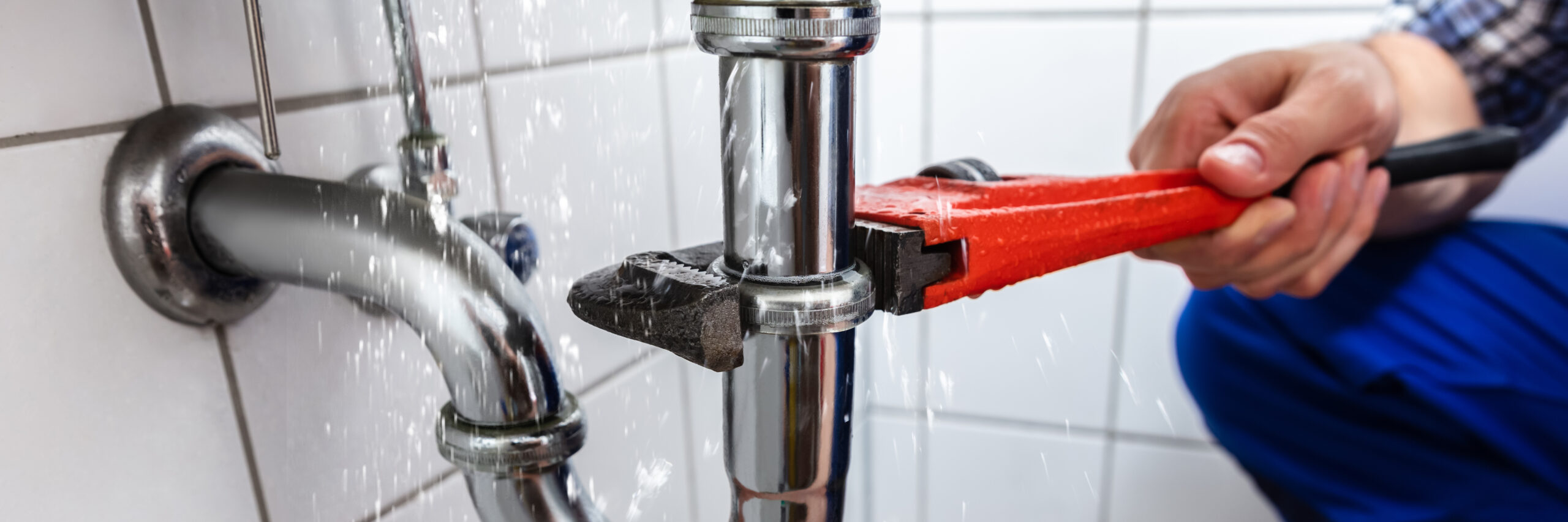 Plumber,Water,Pipe,Leak,Repair.,Bathroom,Leakage
